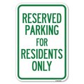 Signmission Parking Space Reserved Sign Parking Rese Heavy-Gauge Aluminum Sign, 12" x 18", A-1218-23354 A-1218-23354